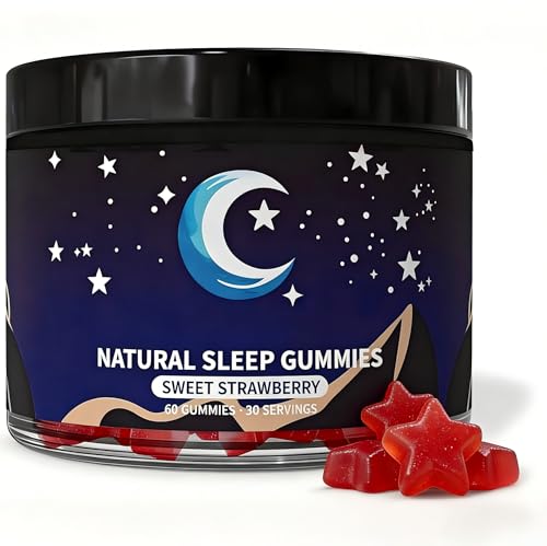 Eudaimona Natural Sleep Gummies for Adults - Melatonin Free Supplement - Sleep+ Gummies for Adults - Promote Deep Restful Sleep Naturally Relaxing - 60 Count (1pcs)