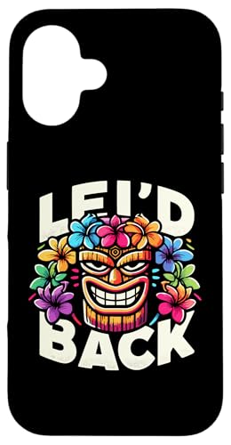Tikis Lei'd Back Luau nCAC C{[p[eB[  X}zP[X iPhone 16 p