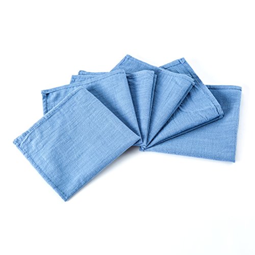 Servilletas de algodón set x6 12 x 12 pulg miniatura 1