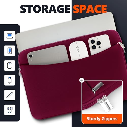 Funda para MacBook 13-14 pulgadas con bolsillo frontal para evitar arañazos y golpes 2