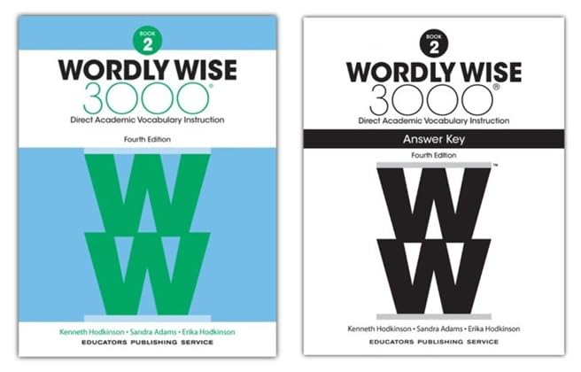 Wordly Wise 3000 Grade 2 Set (4th Edition) Student Book & Answer Key | Homeschool Vocabulary Workbook for Kids