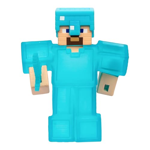 Heroes of Goo Jit Zu Minecraft Stretchy Characters, Steve With Diamond Armor & Sword