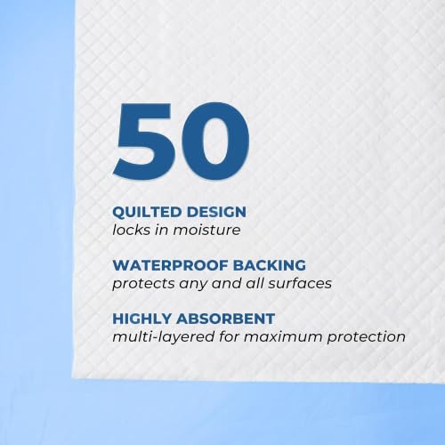 Image of GREEN LIFESTYLE Underpads - Training Pet Pee Pads for Dogs, Cats - Pads for Adults, Seniors and Children - Ideal for Incontinence Protection (Pack of 50 - 30x36)