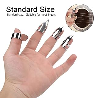 1 pouce avec 3 doigts médiators en métal design ouvert pour banjo ukulélé guitare médiators en métal pour guitare… - Les Beatles, Paul McCartney, John Lennon, RIngo Starr, George Harrison 1 pouce avec 3 doigts médiators en métal design ouvert pour banjo ukulélé guitare médiators en métal pour guitare… – Image 6