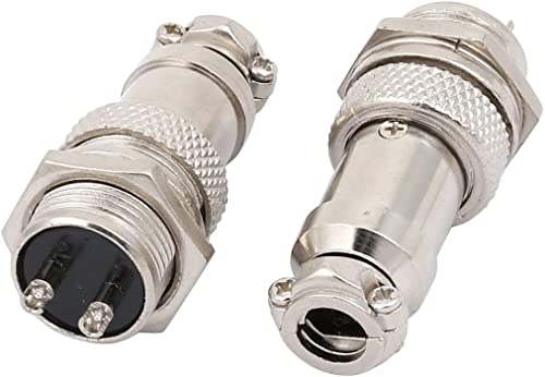 Conector de Aviación XYZOOM 2 Pin Metal 16mm Pack 2