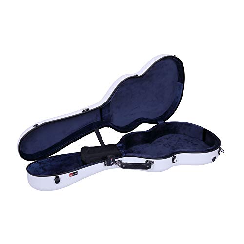 Image of Crossrock Poly Carbon OM /000 Guitar Case, Anti-scratch Flight Case in White (CRF4000OMWT)
