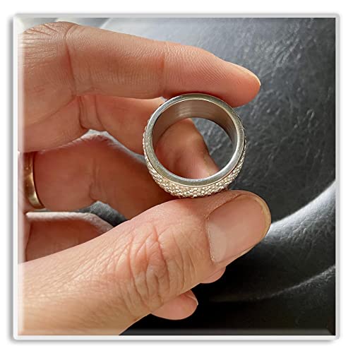 Xusamss Fashion Stainless Steel Ice Out Crystal Ring4