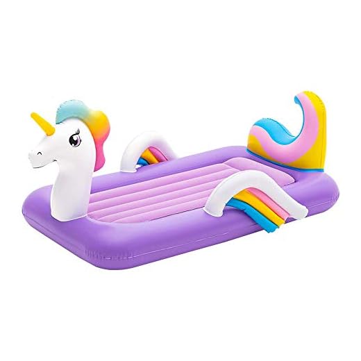 BESTWAY 67713 - Cama Hinchable Infantil Unicornio 196x104x84 cm