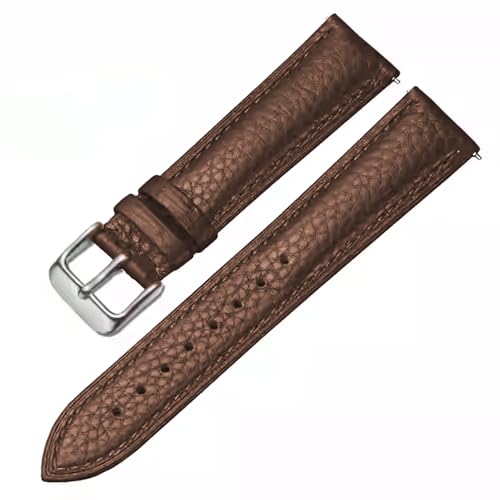Image of Genuine Leather Watch Band Hand-Stitched Texture Padded Italian Leather Strap Quick Release 12mm 13mm 14mm 15mm 16mm 17mm 18mm 19mm 20mm 21mm 22mm 23mm 24mm Replacement Band for Women Men