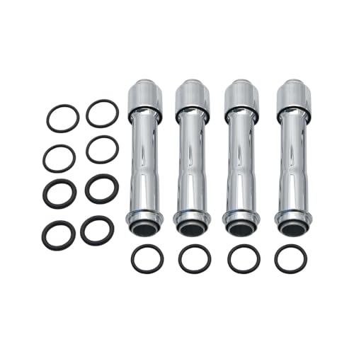 S&S Cycle 106-1340 Pushrod Tube Cover Kit - Chrome