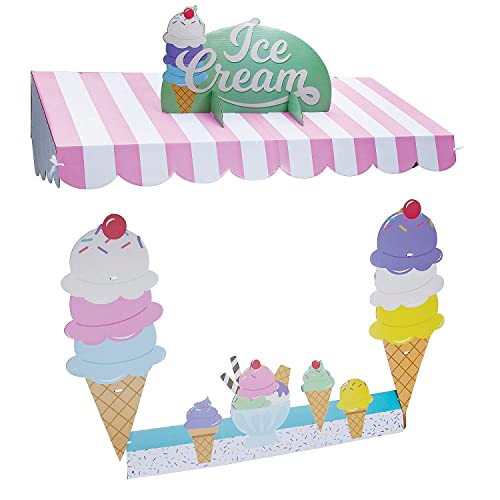 Ice Cream Tabletop Hut Decor
