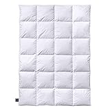 Kuschelweiche Füllung: Die billerbeck Daunendecke Almira mit 90 % weißen neuen Gänsedaunen und 10 % -federn bietet optimalen Komfort für die kalte Jahreszeit.