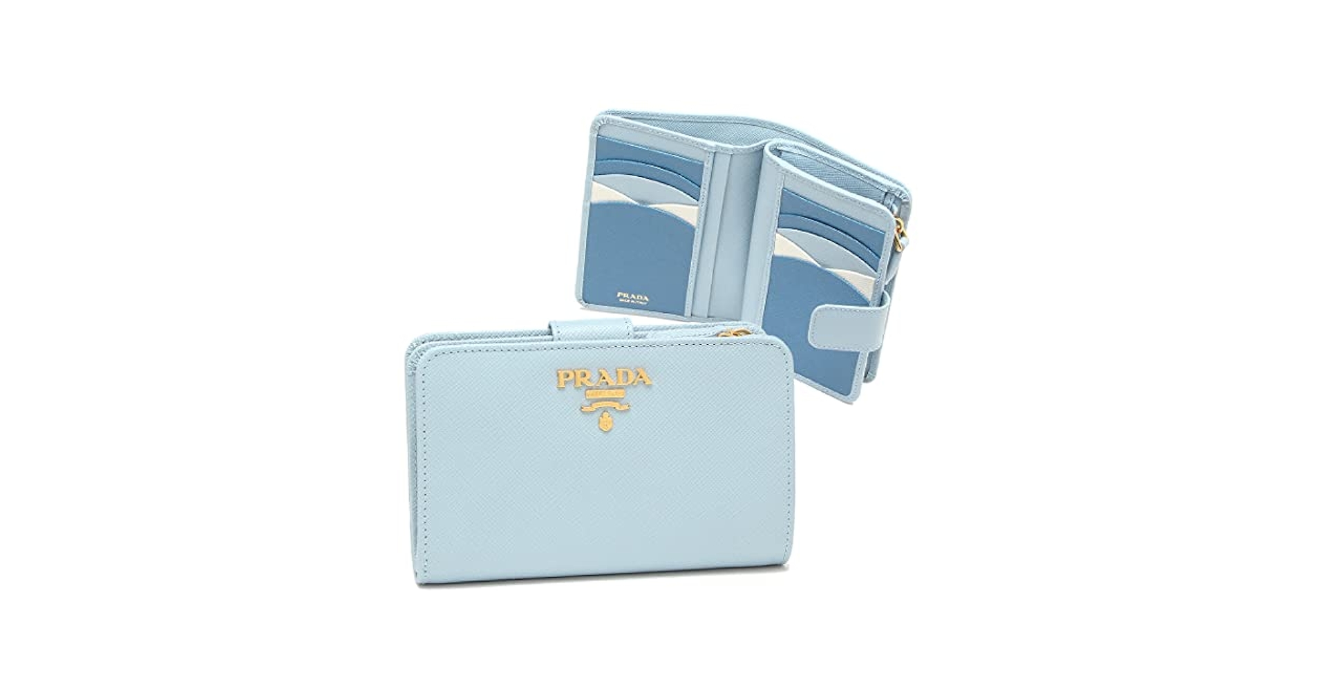 プラダ　PRADA サイファーノ　1M225 二つ折り財布　ネイビー プラダ PRADA サイファーノ 1M225 二つ折り財布 ネイビー プラダ
