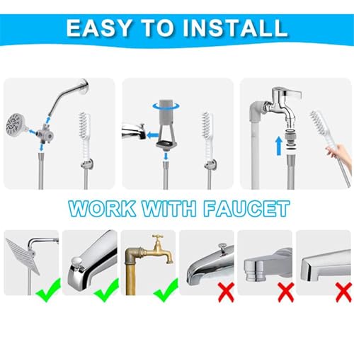 1 Hunde-Duschkopf – Haustierpflege-Werkzeug, interaktives Hundewaschsprüher | Bequemer Haustier-Reinigungs-Duschkopf, Handheld-Zubehör für langhaarige Haustiere, 22,9 x 2,8 cm