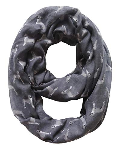 American Staffordshire Terrier Dog Print Women's Infinity Scarf Lightweight4