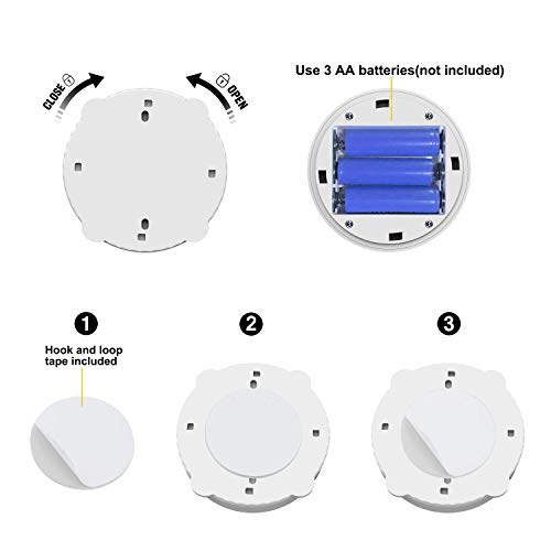 Wireless Spotlight, 2 Pack Battery Operated Accent Lights Art Picture Wall Light With Rotatable Light Head, Dimmable, Stick On Anywhere, 4000K Warm White (Silver) #TOP2