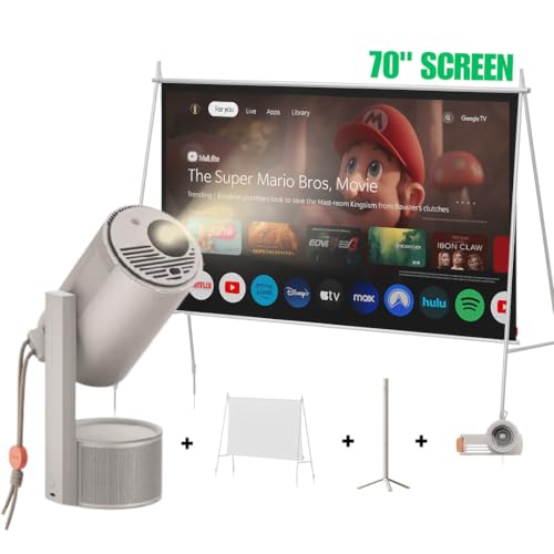 Image of XGIMI MoGo 3 Pro Portable Projector Collection, Optical Filter & Carrying Case & PowerBase Stand, 2.5hrs Battery, Google TV with Licensed Netflix, All-in-One Travel Bundle | Optical Filter & Carrying Case & PowerBase Stand, 2.5hrs Battery, Google TV with Licensed Netflix, All-in-One Travel Bundle