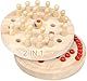 Memory Schach Holz Montessori Spielzeug ab 2/3/4 Jahre Kinder Gedächtnis Schach Lernspielzeug Fördert das Gedächtnis und das Konzentration Doppelseitiges 2 in 1 Gedächtnisschach-Set