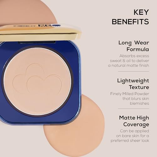 Image of INSIGHT All Day Matte Compact Foundation - (Light Neutral) | Buildable Coverage, Flawless Finish | Lightweight, Long-Lasting Pressed Powder | Oil Control Face Makeup - 11g