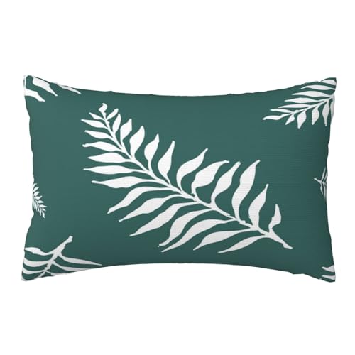 Green Cushion Covers 40x60 cm Plants Cushions Set of 2, Decorative Pillows with Invisible Zipper Outdoor Cushion Covers Throw Pillow Cover Sofa Cushion Covers for Home Bed Room Decor 16x24 Inch,Y669