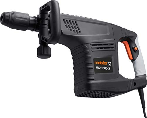 Meister Abbruchhammer 1500 W, MAH1500-2 - SDS-Max Aufnahme - 25 Joule Schlagenergie - Antivibrationsgriff - Mit Flach… – Bild 3