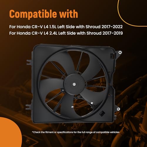 Image of maXpeedingrods Engine Radiator Cooling Fan Assembly for Honda CR-V L4 2017-2022 601550, 190155PAA01 HO3115169