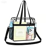 UEASE Clear Bag for Stadium Events 12×6×12 Clear Tote Bag for Concert,Sport,Festival