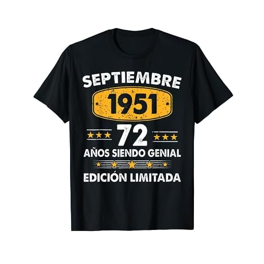 72 Años Cumpleaños Regalo Septiembre 1951 Septiembre 72 Años Camiseta