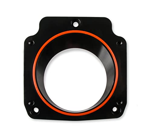 Holley Sniper EFI 860020 Throttle Body Adapter Plate 78mm to 92mm Black