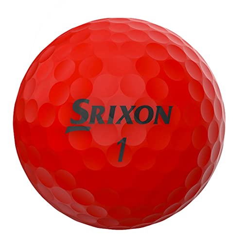スリクソン ソフトフィール 2020 ゴルフボール ビビッドカラー マット仕上げ 艶消し SRIXON GOLF BALL SOFT FEEL VIVID USA直輸入品 レッド 2枚目