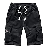 GOKOMO Jogginghose Herren Kurze Hosen Sommer Herren Ultraleichte Bermuda Shorts Männer Cargohose Herren Kurz Leichte Sommerhose Sporthose Sportshorts mit Multi-Tasche