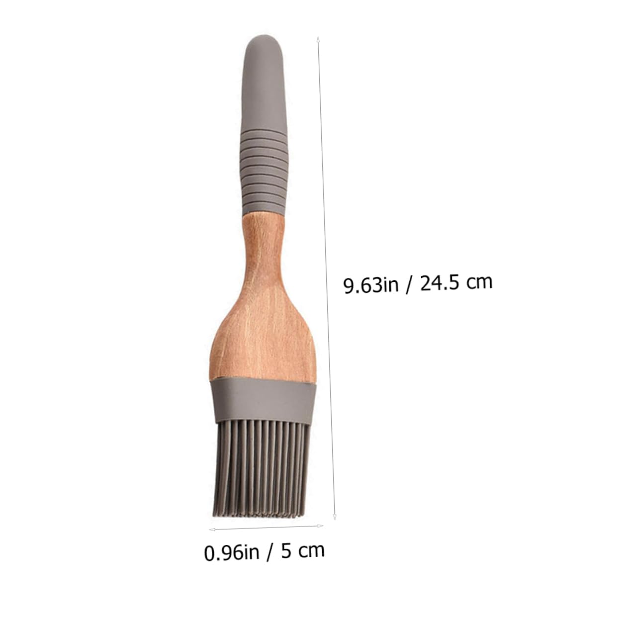 POPETPOP Grill Brush Baking Scraper Silicone Oil Brush Easy to Clean for Pastry Baking Comfortable Long Handle