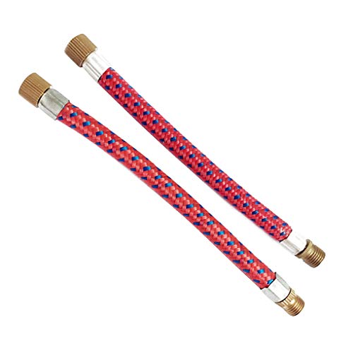 ELENXS 2 Stück Luftpumpe Verlängerungsschlauch Football Luftmatratze Basketball Inflator Luftschlauch Fahrrad Werkzeuge Inflating Cover