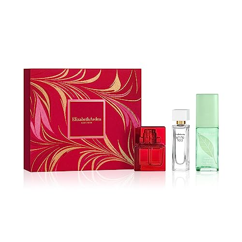 Elizabeth Arden Prestige Trio Box, parfym för kvinnor, röd dörr, grönt te och vitt te, miniatyrparfymer, present till dam