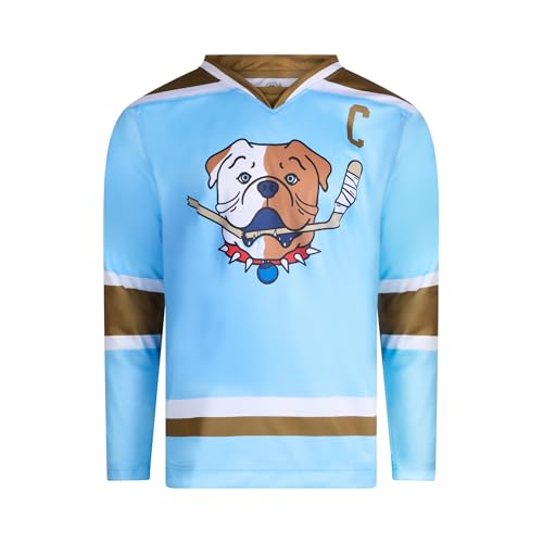 SHORESY Shore 69 Sudbury Blueberry Bulldogs Fan Jersey Hockey Jersey (US Alpha Large Regular Regular Blueberry)