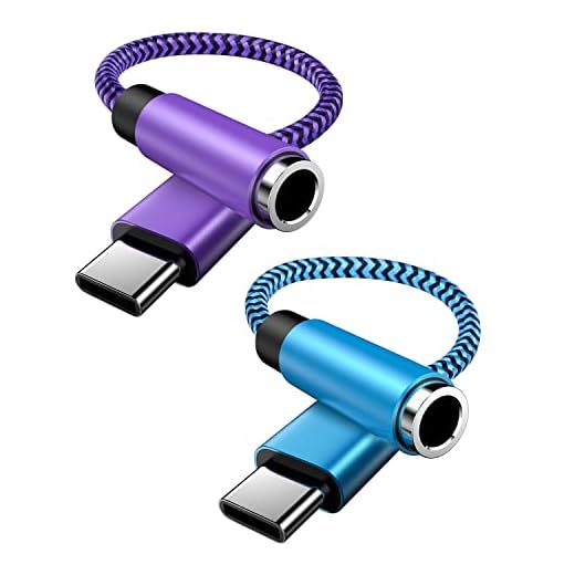 USB C to 3.5mm Audio Adapter, Male to Female Aux Cable for Samsung Galaxy S23 S22 Ultra S22+ S21 Plus S20 FE, Google Pixel 7 Pro 6 6a 5 5a 4 XL, Moto G Stylus USBC Stereo Jack Headphone Dongle Adaptor