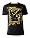 Pokemon - Pikachu Profile Men's T-Shirt Black-2XL