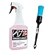 Produktbild detailmate Felgenreiniger Set Bundle: ValetPRO Dragon's Breath 500 ml - Felgenreiner + 1 Stück ValetPRO Black Handle Chem Resistant - Reinigungspinsel/entfernt Bremsstaub und andere Verschmutzungen