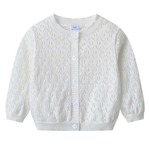 Girls Cardigan Button Down Long Sleeve Knit Sweater Lightweight Comfortable Fall Thin Cute Outerwear Coat