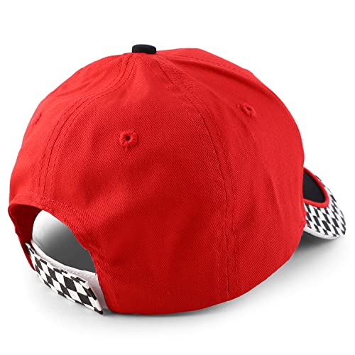 Armycrew Youth Size Racing Flag Theme Cotton Baseball Cap3
