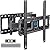 Pipishell TV Wall Mount for 26-74 inch LED LCD OLED 4K TVs up to 99lbs, Full Motion TV Mount Bracket Articulating Swivel Extension Tilting Leveling Max VESA 400x400mm, Fits 12/16 Inch Wood Studs