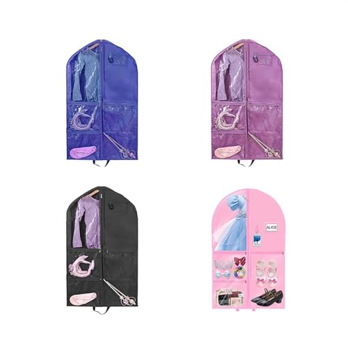 Garment Bags Oxford Cloth Dress Dance Dress Storage Bag, Washable Clothing Dust Bag, Multi-purpose Suit Clothing dust Cover (Color : Pink)3