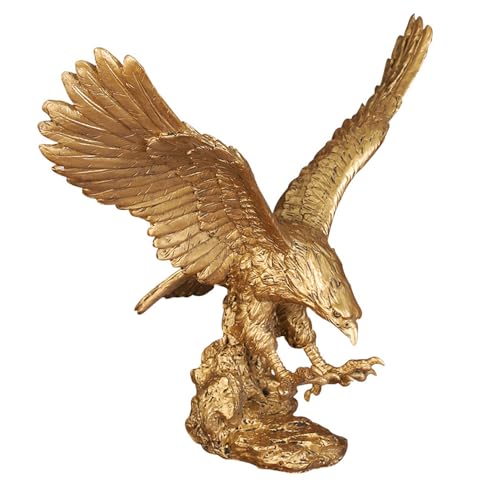 Hosoncovy Figurine d'aigle en résine - Sculpture d'aigle - Décoration de table pour la maison ou le bureau