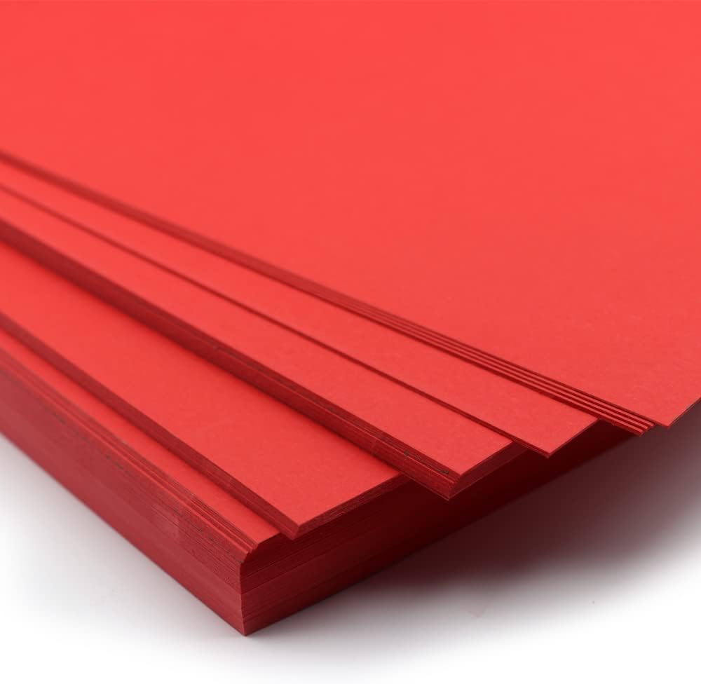 Red Colored Paper A4 (250 Gsm Red 20 Sheets)