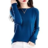 [ビーエヌワン セレクト] セーター レディース 春 秋 服 きれいめ 薄手 ニット トップス ボートネック 婦人服 30代 40代 50代 青 ブルー BN268 BLU XL