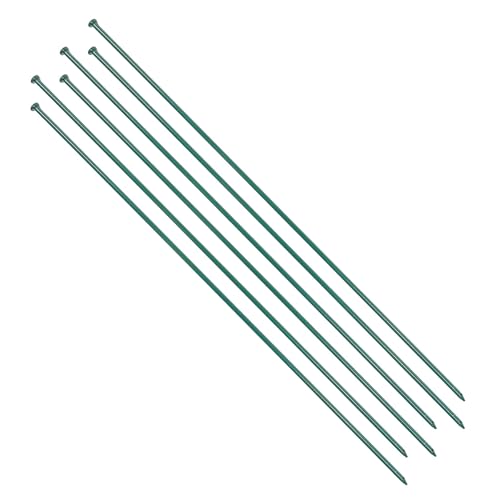 Wiltec Gartenzaun Set mit 5 Elementen grün, Teichzaun mit Oberbogen, Maschendrahtzaun 770 x 8 x 780 mm, Steckzaun leichte Montage, pulverbeschichtet & korrosionsbeständig