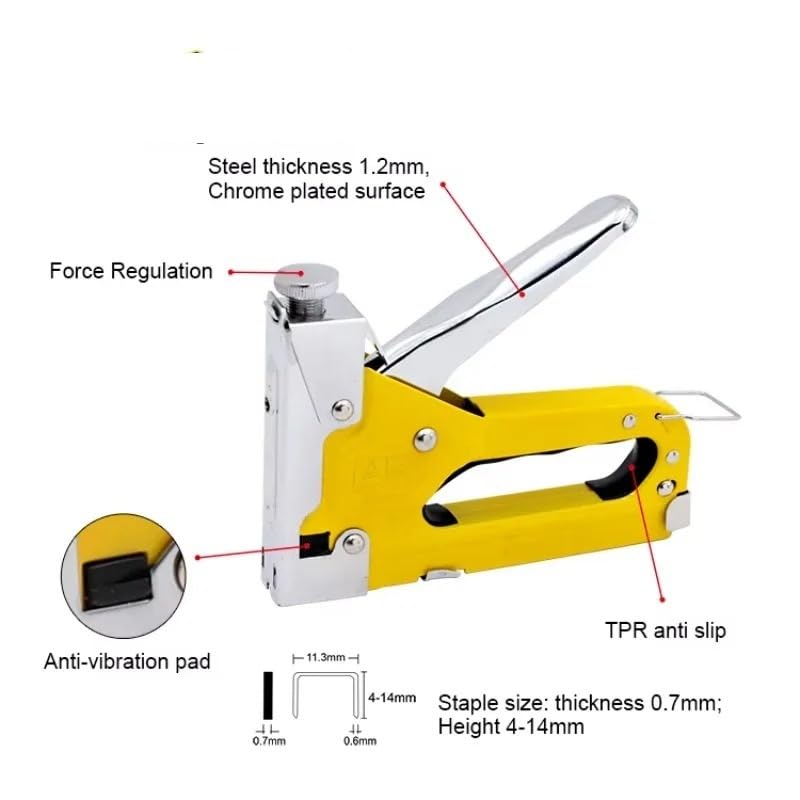 Graffettatrice Per Legno Pistola sparachiodi dritta Tappezzeria | Pistola sparachiodi manuale for muratura e verniciatura resistente 4-14 mm for utensili for la lavorazione del legno