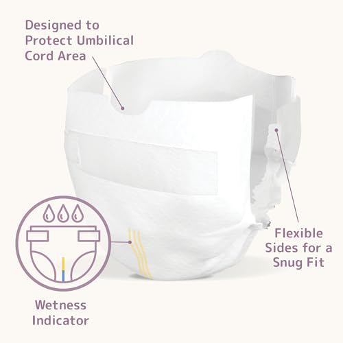 Image of Bambo Nature Diapers, Size 0, 24 Count | Premium | Pack of 5 | Baby