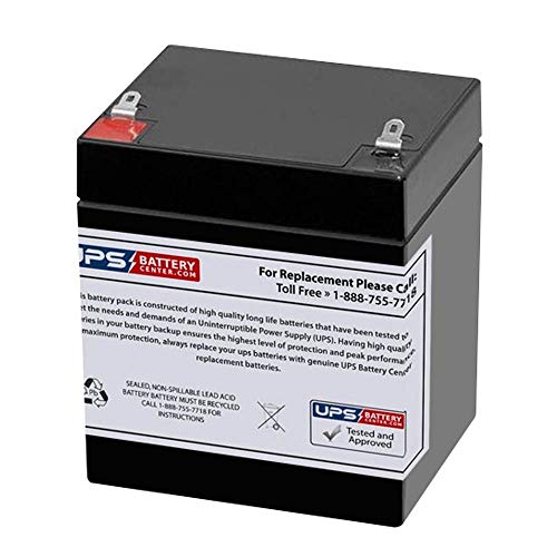 UPSBatteryCenter® Replacement Battery for Firman 3300 Watt W03083 Generator - 12V 5Ah, F1 Terminals