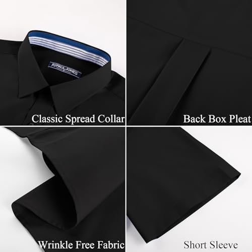 Save 50% on PJ PAUL JONES Men's Stretch Wrinkle-Free Dress Shirt - Image 7